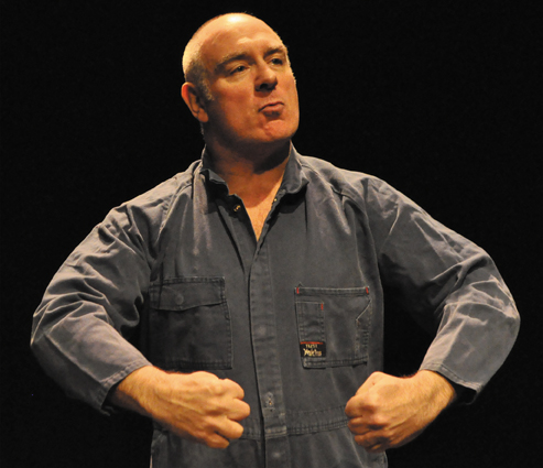 Guy Masterson in Animal Farm (image: Bob Paisley)