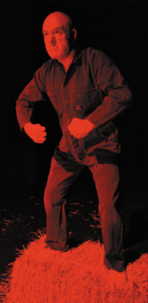 Guy Masterson in Animal Farm (image: Bob Paisley)
