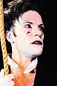 Justin Butcher in SCARAMOUCHE JONES (Image: Hannah Barton)